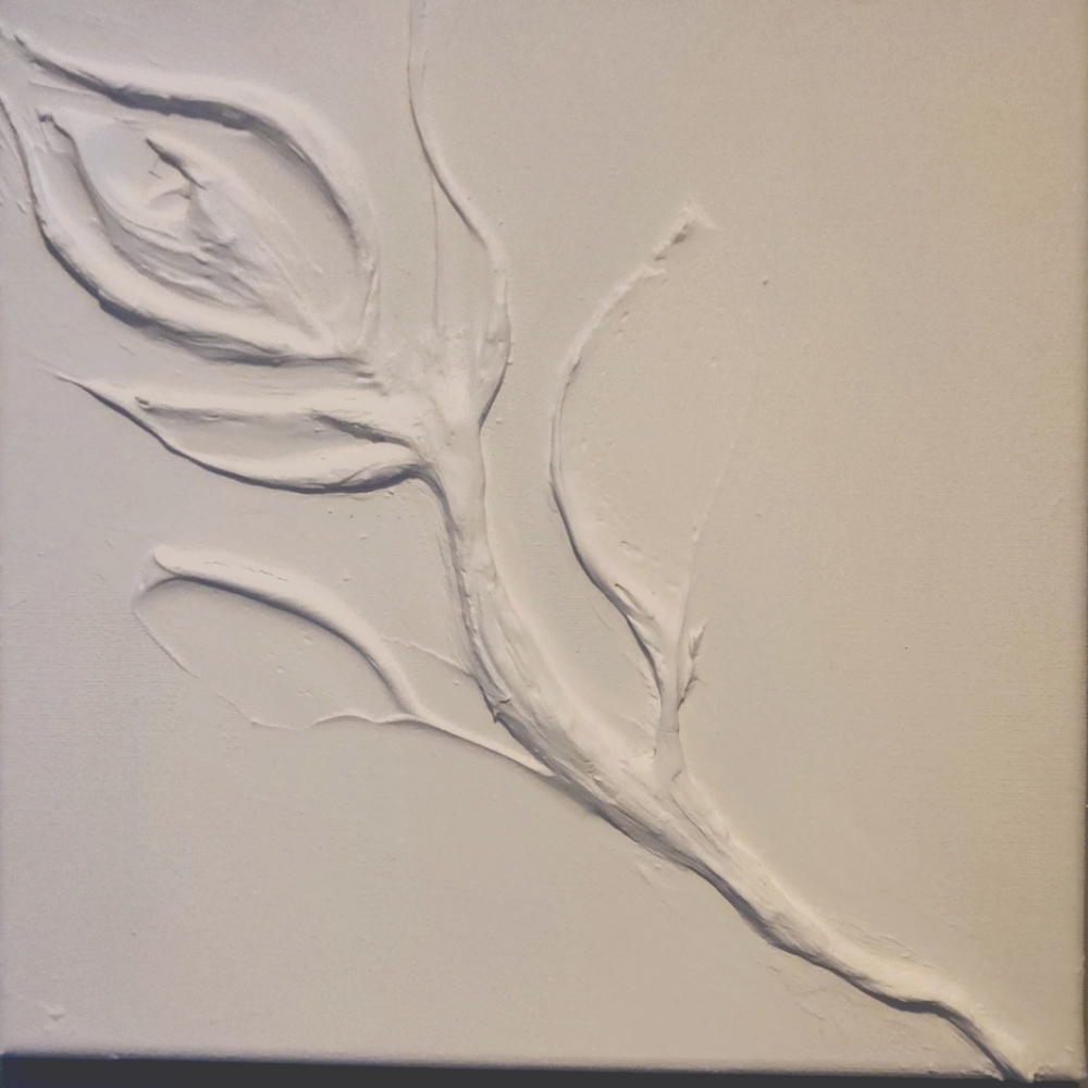 10 x 10 acrylic sculpted canvas painting